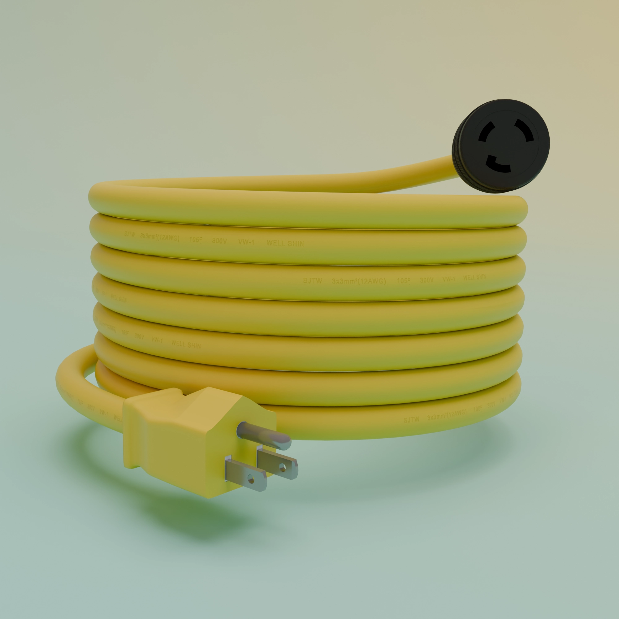 3D Model of Power Cord